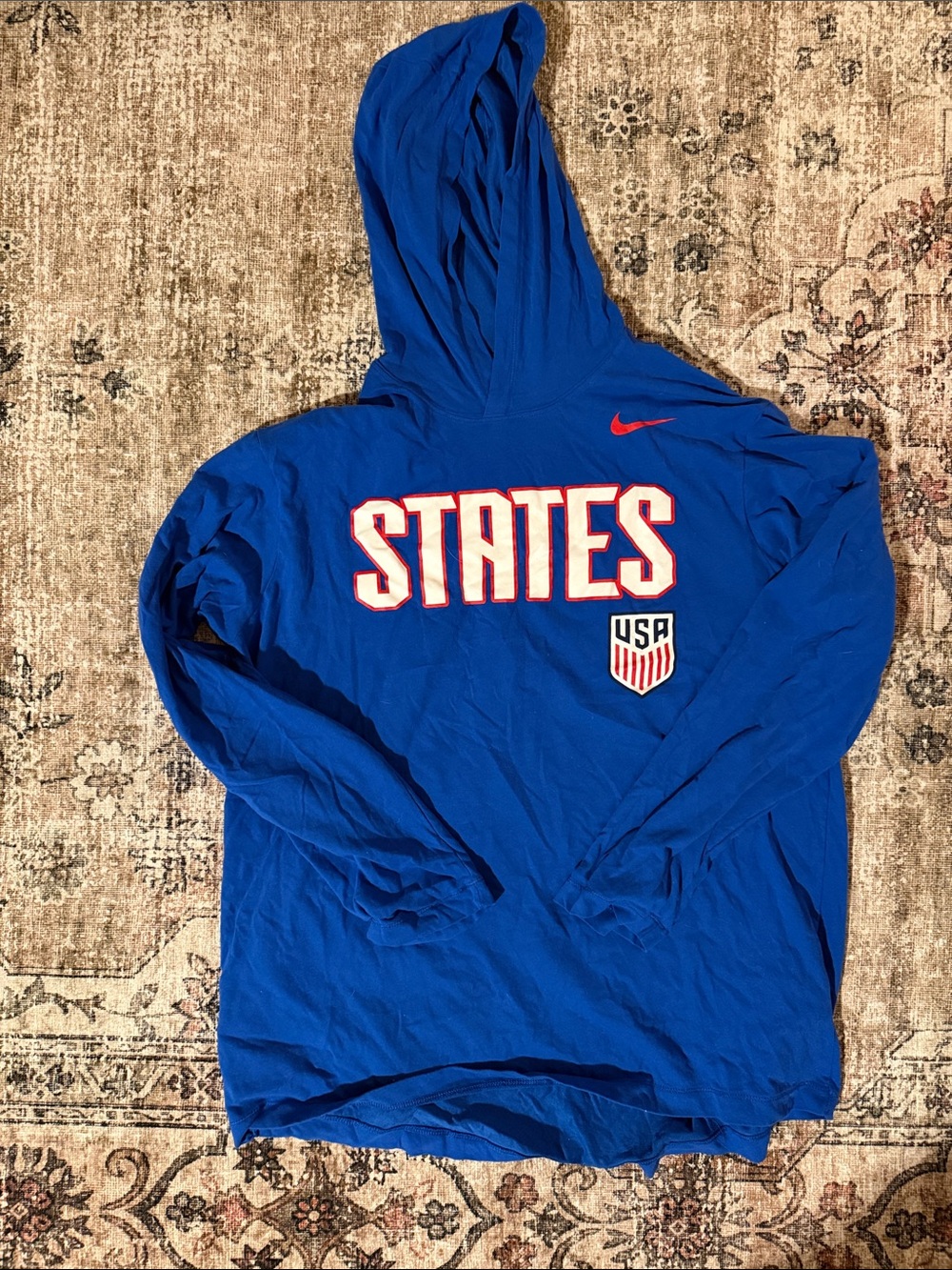 Nike Blue 'STATES' USA Hooded Pullover